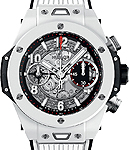 Big Bang UNICO 42mm in White Ceramic on White Rubber Strap with Skeleton Dial