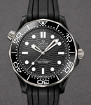 Seamaster Diver 300m Co-Axial Master Chronometer 43.5mm in Ceramic on Black Rubber Strap with Black Dial