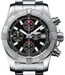 Avenger II Chronograph Automatic in Steel on Stainless Steel Bracelet with Black Dial
