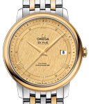 De Ville Prestige Co-Axial in Steel and Yellow Gold Bezel On Steel and Yellow Gold Bracelet with Champagne Dial