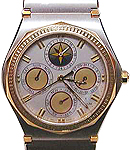 Admiral Triple in Steel with Yellow Gold Bezel on Steel Bracelet with Champagne Dial