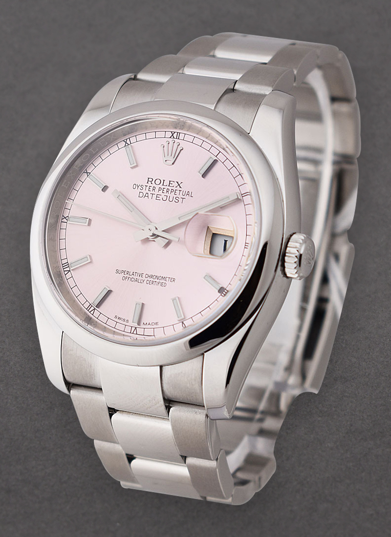 Pre-Owned Rolex Datejust 36mm in Steel with Smooth Bezel