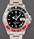 GMT Master II in Steel with Black and Red Bezel on Oyster Bracelet with Black Dial