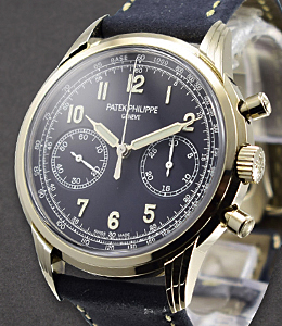 Complication 41mm in White Gold on Blue Crocodile Leather Strap with Blue Arabic Dial
