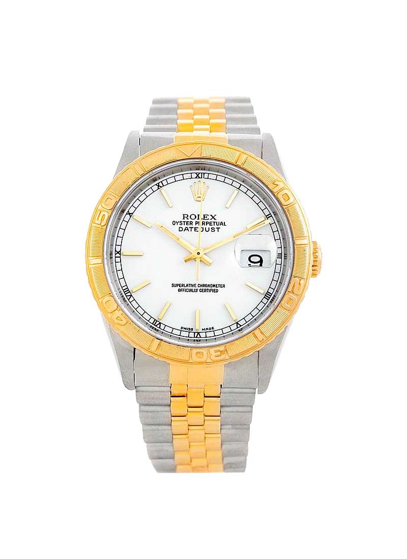 Pre-Owned Rolex Datejust 36mm in Steel with Yellow Gold Thunderbird Bezel