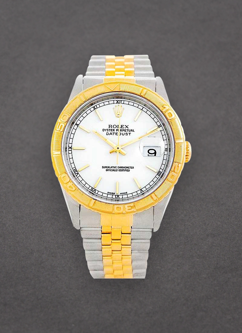 Pre-Owned Rolex Datejust 36mm in Steel with Yellow Gold Thunderbird Bezel