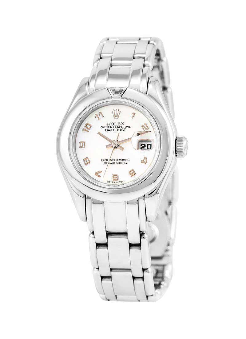 Pre-Owned Rolex Masterpiece 29mm in White Gold with Smooth Bezel - Single Diamond on Bezel