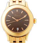 Classic 30mm in Yellow Gold on Yellow Gold Bracelet With Brown Dial