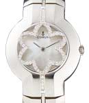 Sharazad in Steel with Diamonds on Steel Bracelet with Mother of Pearl Dial