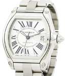 Roadster Men's Large Size Steel on Bracelet with Silver Dial