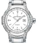 Pathos Diva Ladies' in Steel with Diamond Bezel on Steel Bracelet with White dial