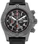 Avenger Chronograph 48mm in Black PVD Coated Steel on Black Rubber Strap with Black Dial