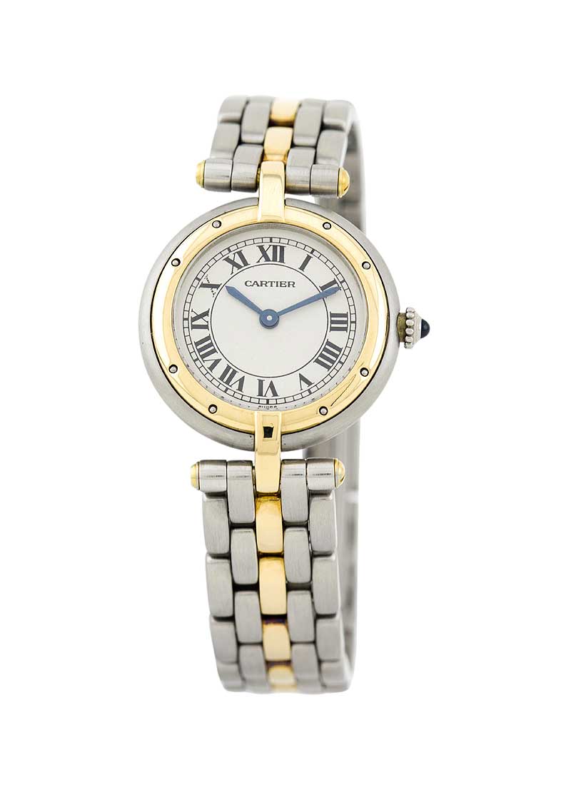 Cartier Panthere Vendome 23mm in Steel with Yellow Gold Bezel