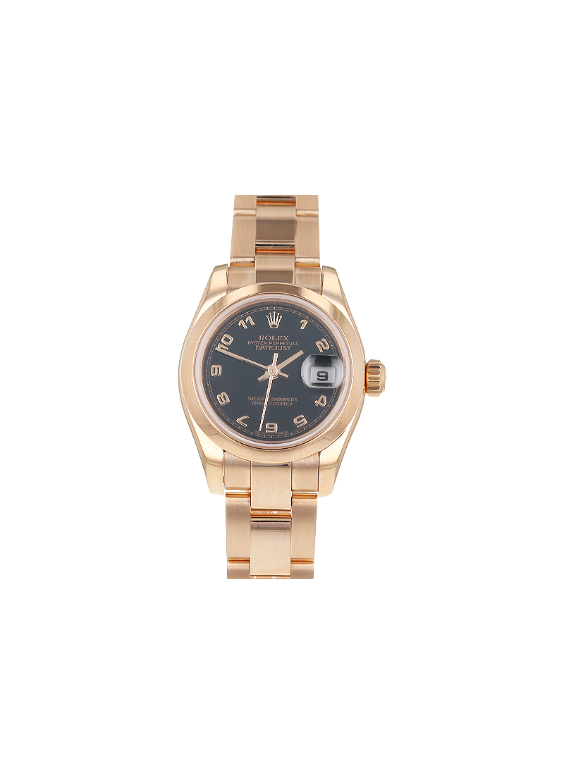 Pre-Owned Rolex Ladies President in Rose Gold with Smooth Bezel