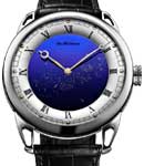 Debethune Starry Varius DB25 in Titanium on Black Crocodile Leather Strap with Blue Dial