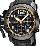 Chronofighter Target 47mm Automatic in Black PVD on Black Rubber Strap with Black Dial