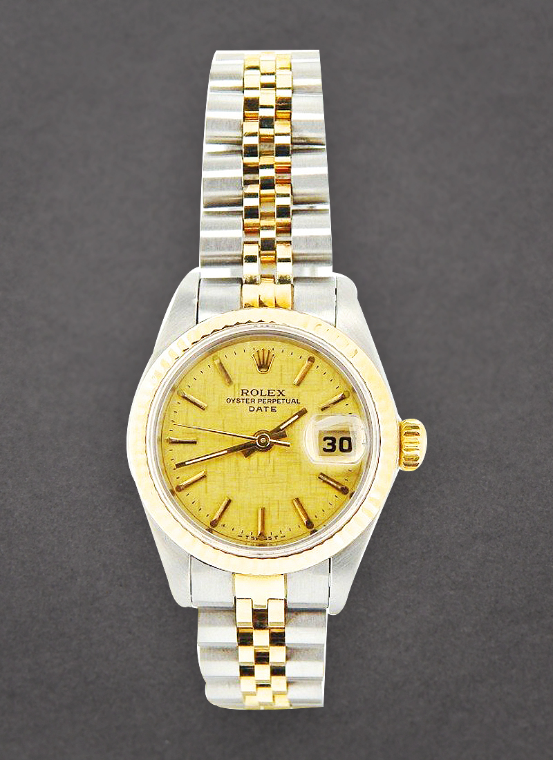 Pre-Owned Rolex Lady's Datejust 26mm in Steel with Yellow Gold Fluted Bezel