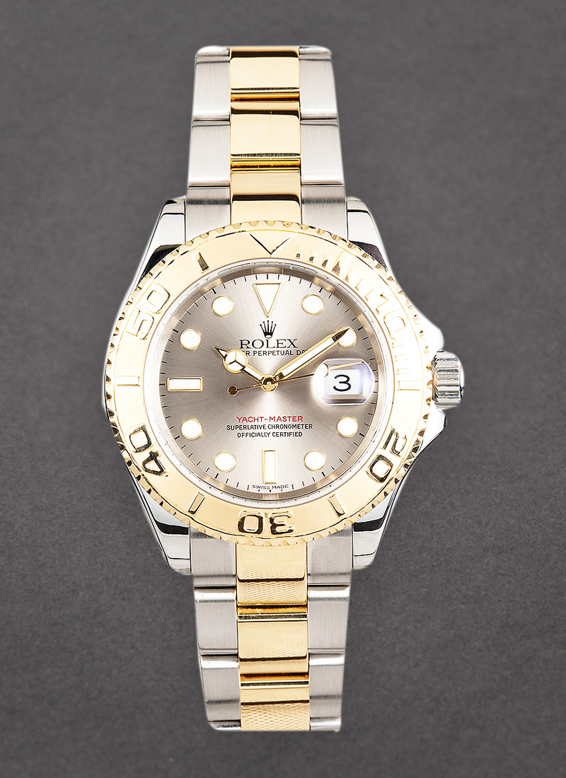 Pre-Owned Rolex Yacht-master 40mm in Steel with Yellow Gold Bezel