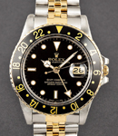 GMT-Master 16753 40mm in Steel with Black Bezel on Jubilee Bracelet with Black Dial