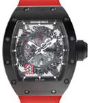 Richard Mille RM030 in Titanium on Red Rubber Strap with Skeleton Dial