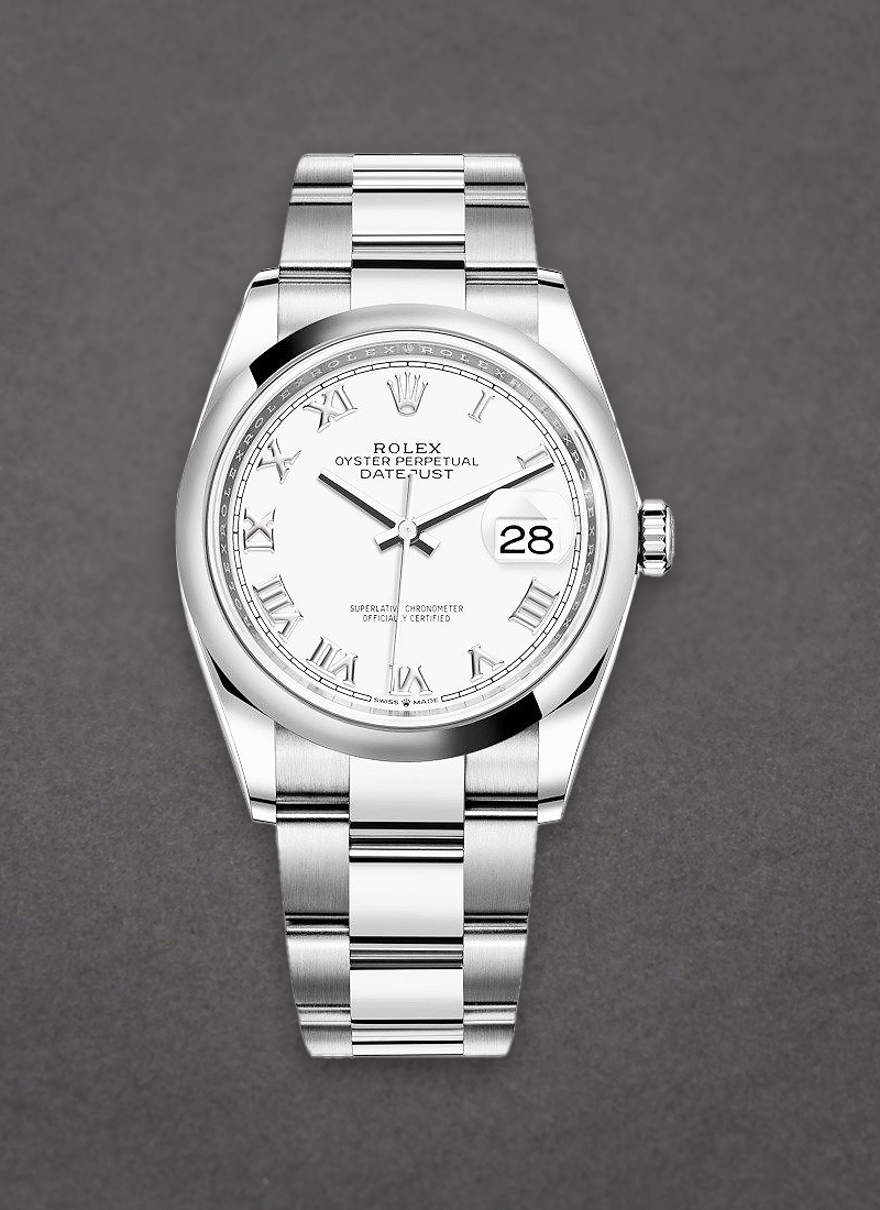 Rolex Unworn Datejust 36mm in Steel with Domed Bezel