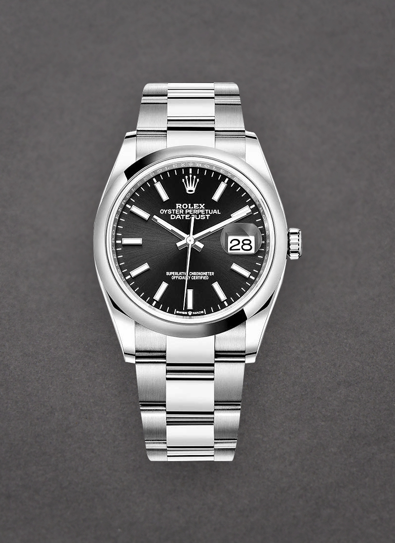 Rolex Unworn Datejust 36mm in Steel with Domed Bezel