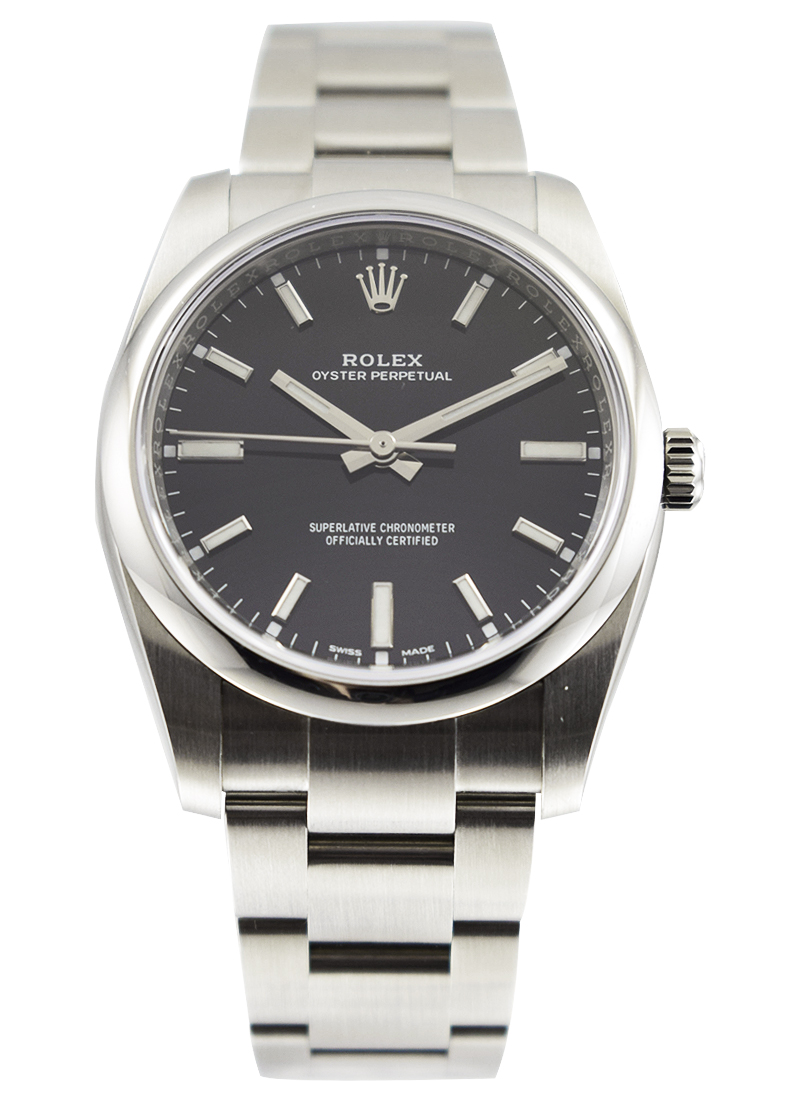 Pre-Owned Rolex 34mm in Steel with Smooth Bezel
