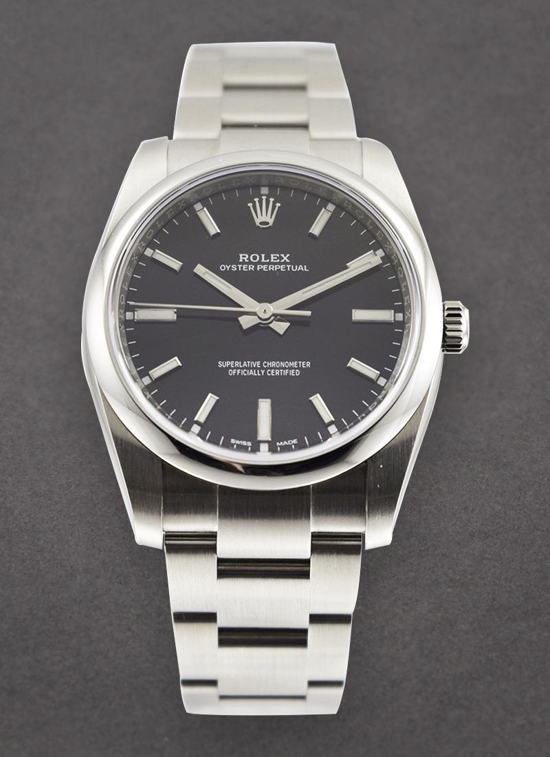 Pre-Owned Rolex 34mm in Steel with Smooth Bezel