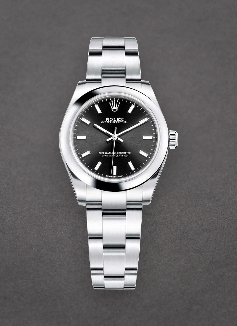 Pre-Owned Rolex Oyster Perpetual No Date in Steel with Domed Bezel