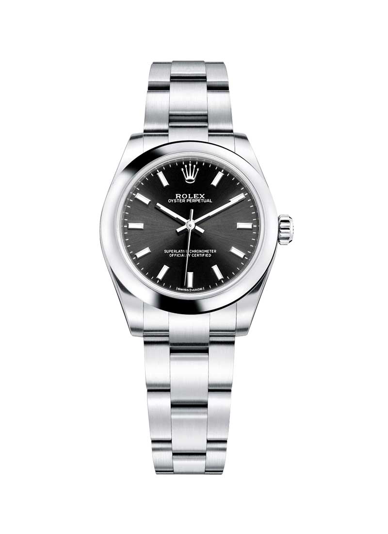 Pre-Owned Rolex Oyster Perpetual No Date in Steel with Domed Bezel