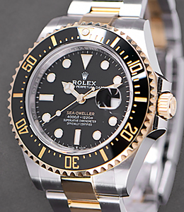 Sea Dweller 2-Tone Ref 126603 on Oyster Bracelet with Black Dial