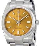 Oyster Perpetual 36mm No Date in Steel with Smooth Bezel on Oyster Bracelet with White Grape Dial - Stick Markers