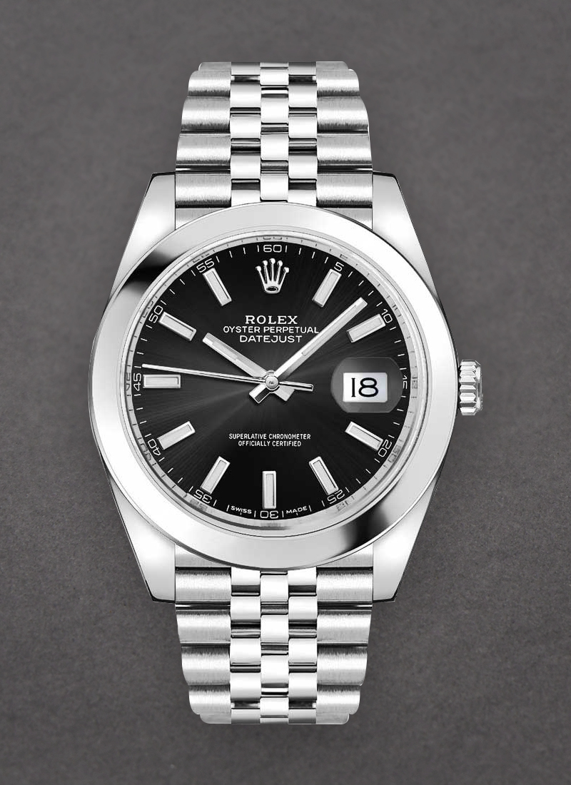 Pre-Owned Rolex Datejust 41mm in Steel with Smooth Bezel