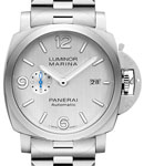PAM 978 - Luminor Marina 44mm in Steel on Steel Bracelet with Silver Dial