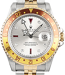 GMT Master 40mm in Steel with Rootbeer Bezel on Oyster Bracelet with Silver Diamond Dial