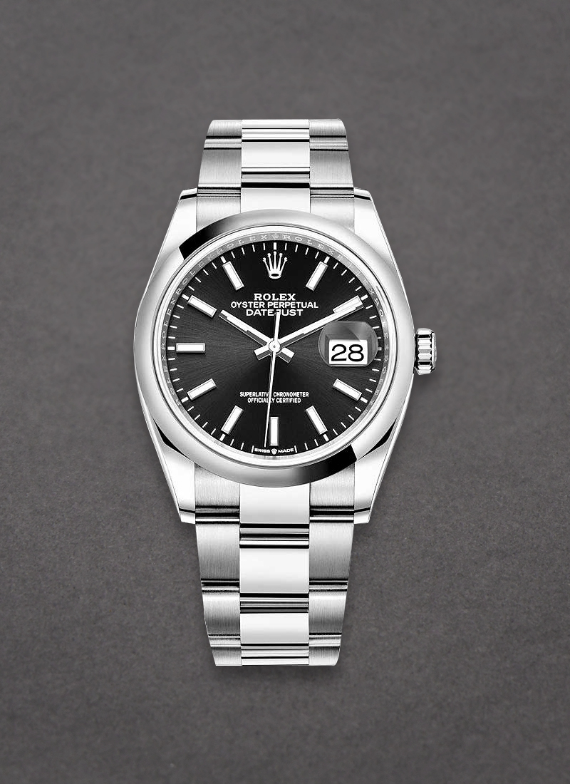 Pre-Owned Rolex Datejust 36mm in Steel with Domed Bezel