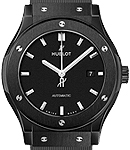 Classic Fusion 42mm Automatic in Black Ceramic On Black Rubber Strap with Black Dial