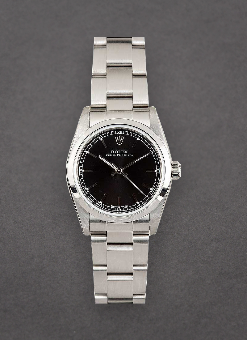 Pre-Owned Rolex Oyster Perpetual No Date 31mm in Steel with Domed Bezel