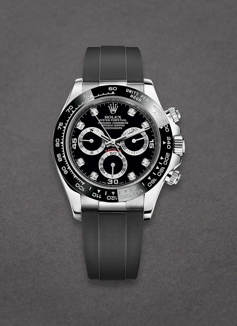 Pre-Owned Rolex Daytona 40mm in White Gold with Black Ceramic Bezel