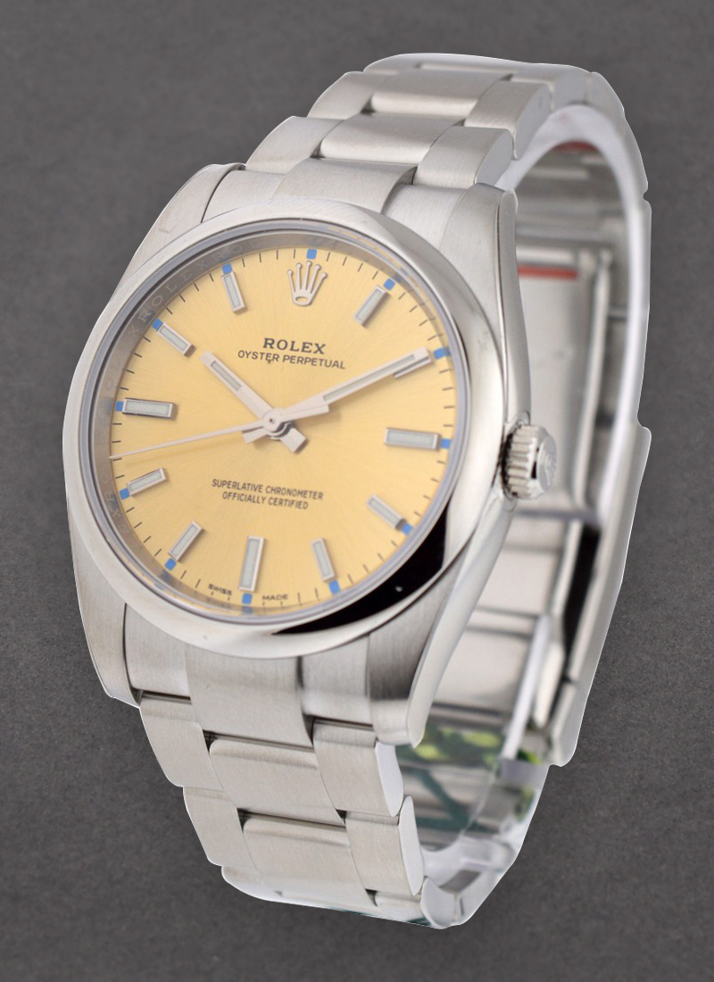 Pre-Owned Rolex Oyster Perpetual 34mm No Date in Steel with Smooth Bezel