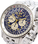 Navitimer Cosmonaute Limited Edition on Steel Bracelet with Blue Dial 