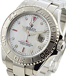 Yachtmaster 40mm with Custom MOP Ruby Dial on Oyster Bracelet with Platinum Bezel