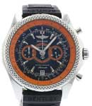 Bentley Collection Supersports Chrono Orange in Steel on Black Bentley Rubber Strap with Black & Orange Dial