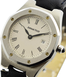 Royal Oak Ladies Quartz 29mm in Steel on Strap with White Roman Dial