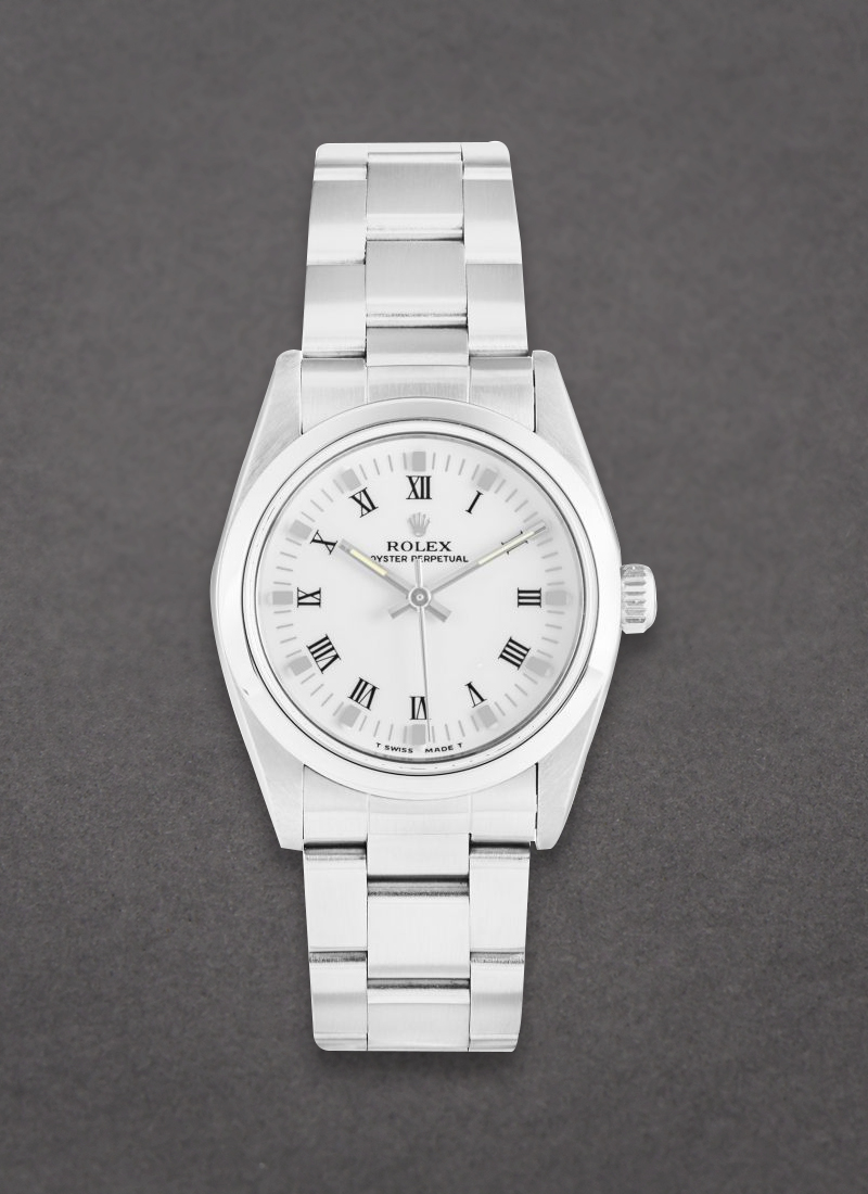 Pre-Owned Rolex Oyster Perpetual No Date 31mm in Steel with Domed Bezel