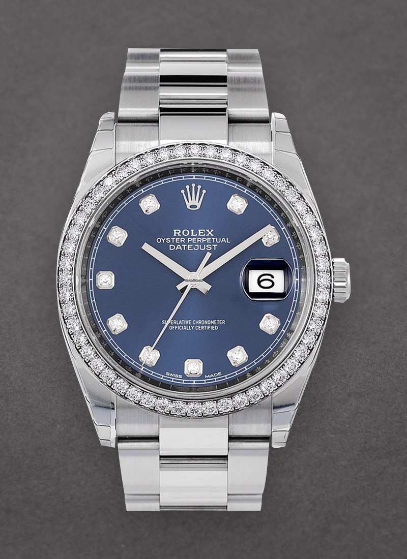 Rolex Unworn Datejust 36mm in Steel with Diamond Bezel