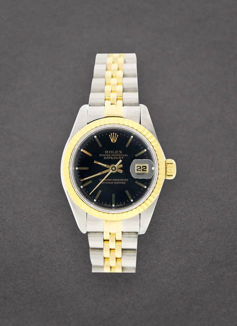 Pre-Owned Rolex Datejust 26mm in Steel with Yellow Gold Fluted Bezel