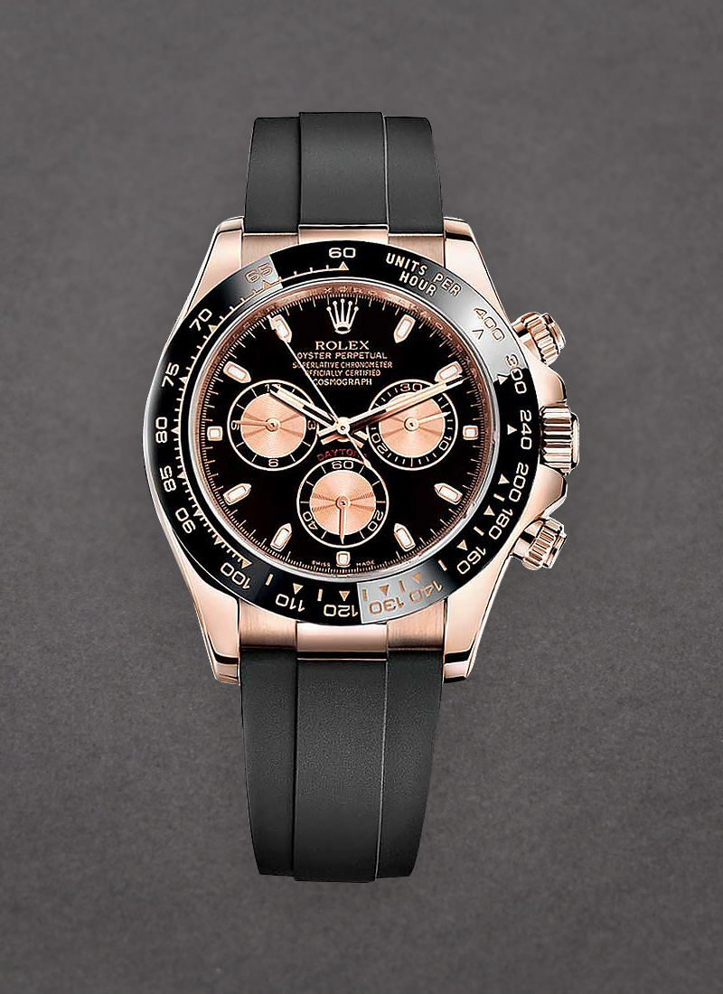 Pre-Owned Rolex Daytona Chronograph 40mm in Rose Gold with Ceramic Bezel