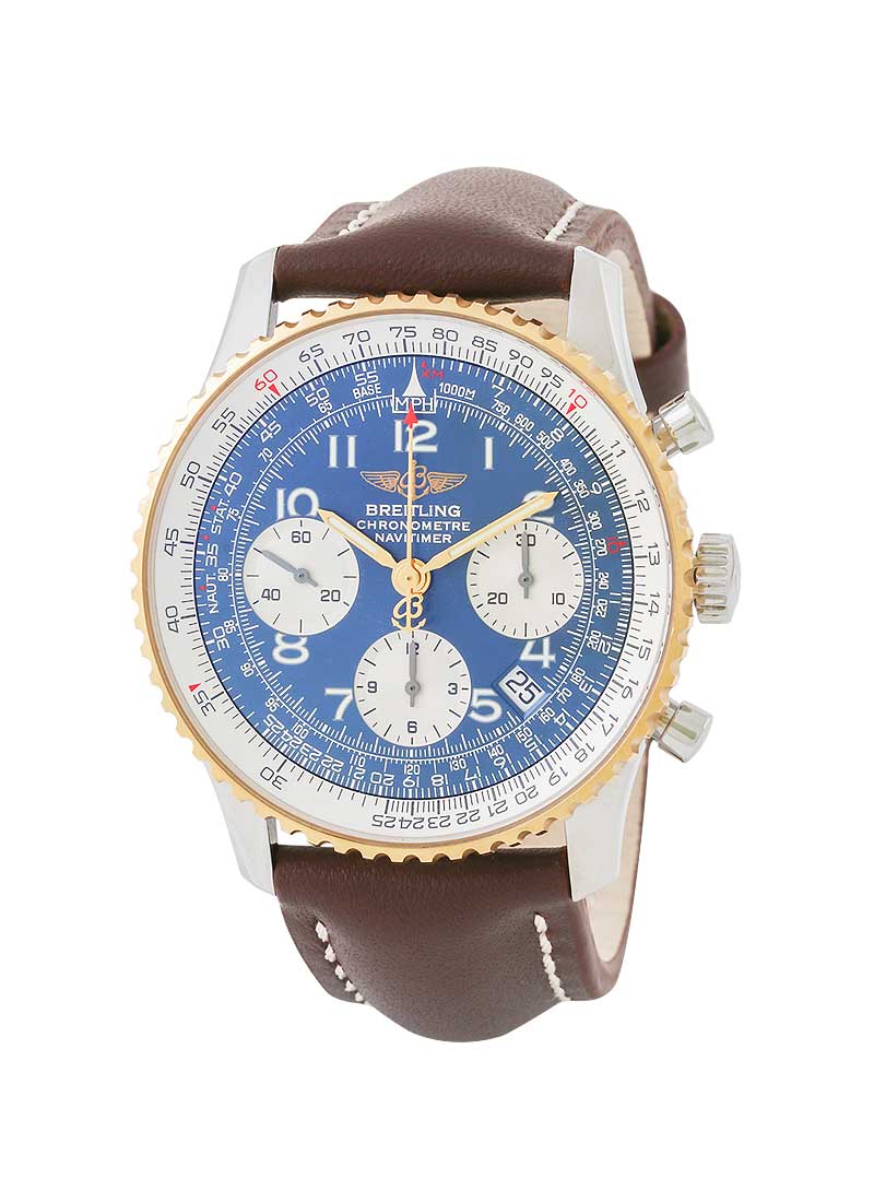 Breitling Navitimer 41.8mm in Steel with Yellow Gold Bezel