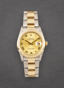 Pre-Owned Rolex 16203 Datejust 36mm in Steel with Yellow Gold Smooth Bezel 16203